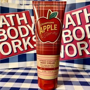 Champagne Apple and Honey Body Cream Bath and Body Works NEW Label this season
